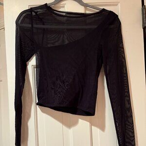 Abercrombie Mesh Asymmetrical Top